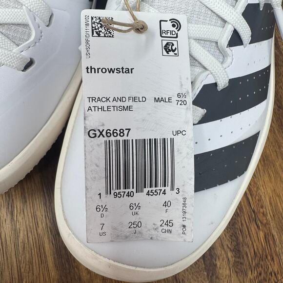 Adidas Throwstar GX6687 Track & Field Throwing Shoes Mens Size 7 NWT - Picture 7 of 10